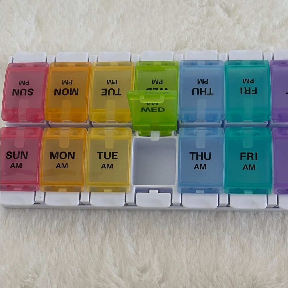 Colorful Weekly Pill Organizer - Picture 3 of 5
